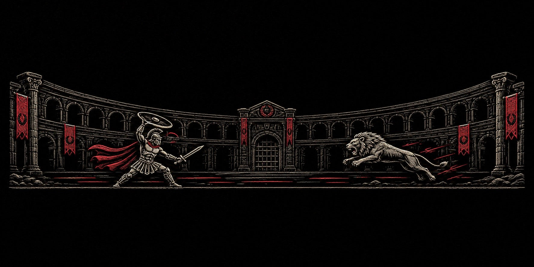 Gladiator vs Lion